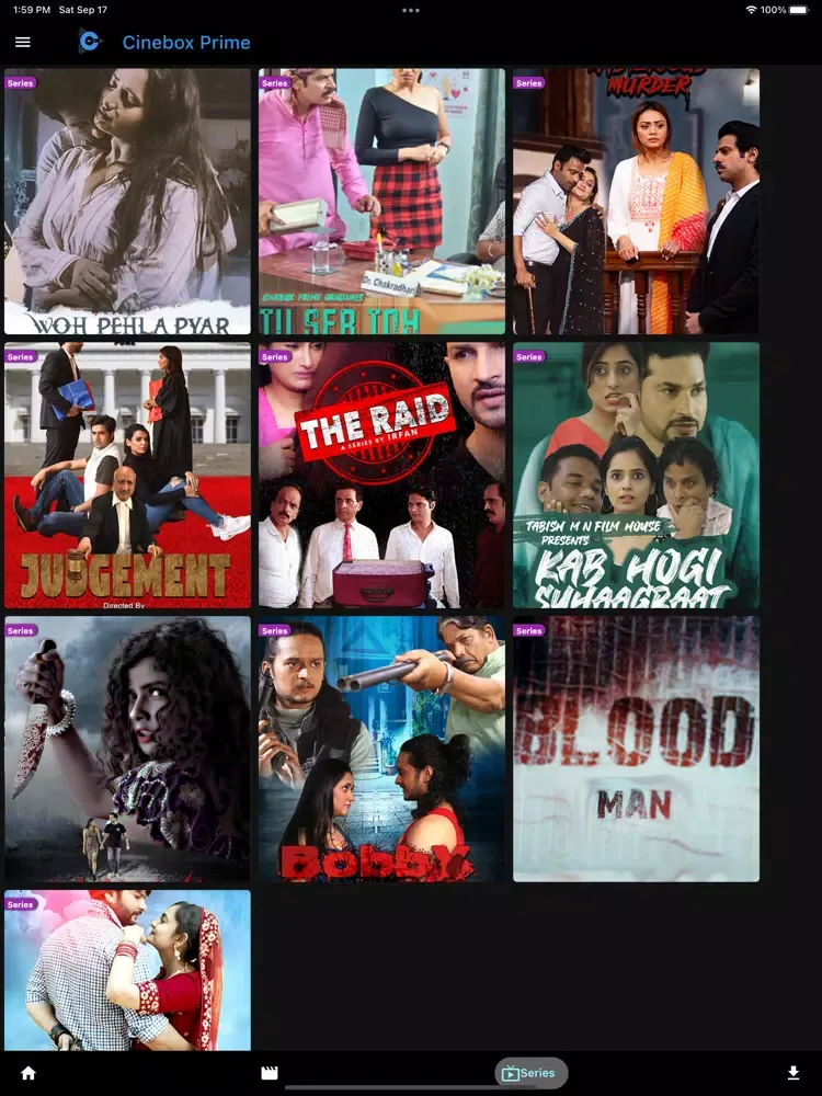 Cinebox Prime iPad  स्क्रीनशॉट