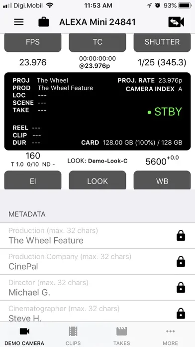 CineTakes for ARRI Screenshots