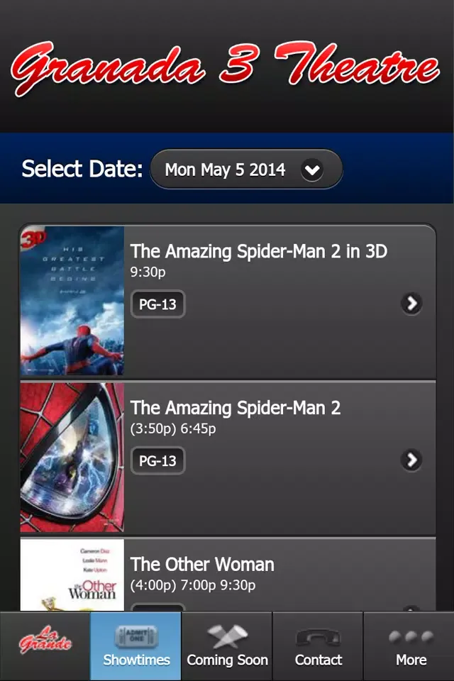 Tangkapan skrin La Grande Movies