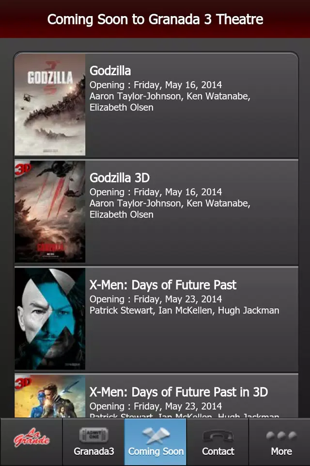 Tangkapan skrin La Grande Movies