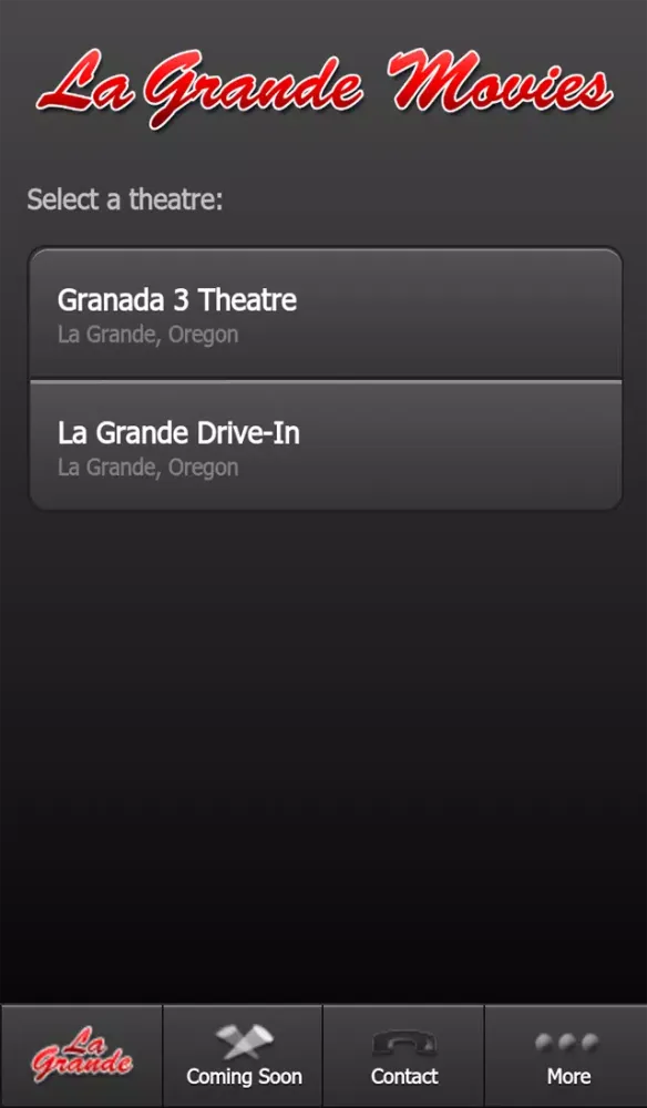 Tangkapan skrin La Grande Movies