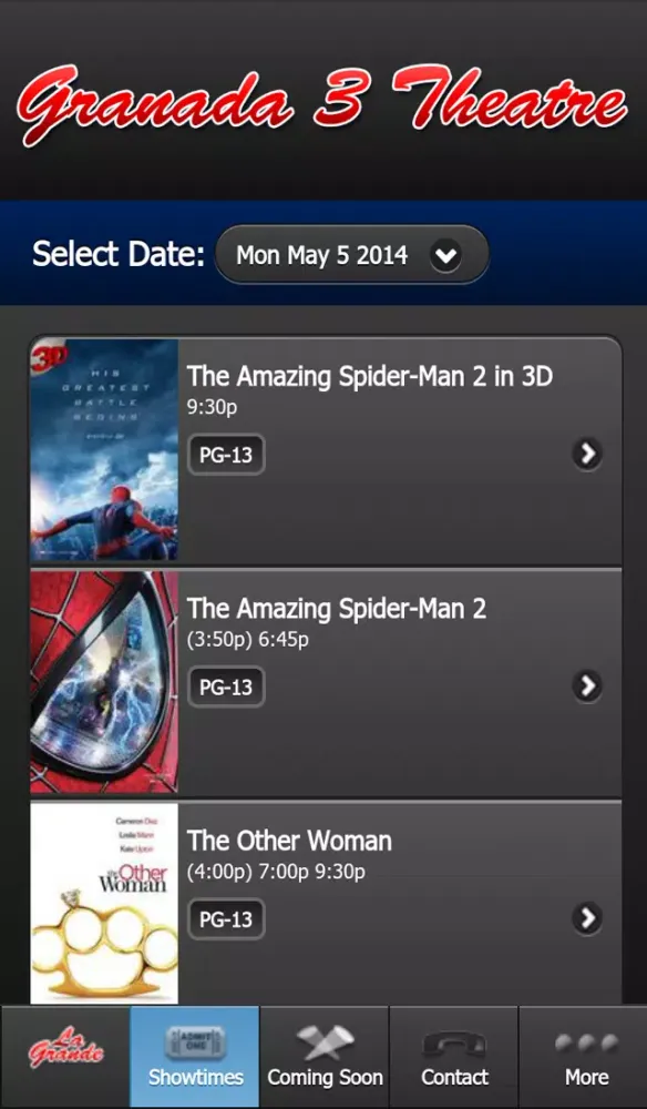 Tangkapan skrin La Grande Movies