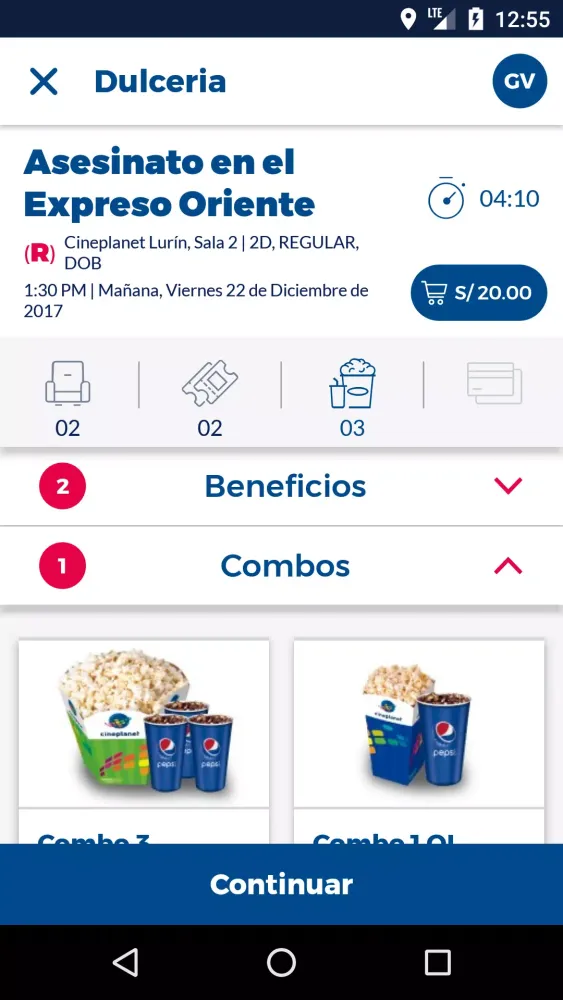 Cineplanet Perú應用截圖