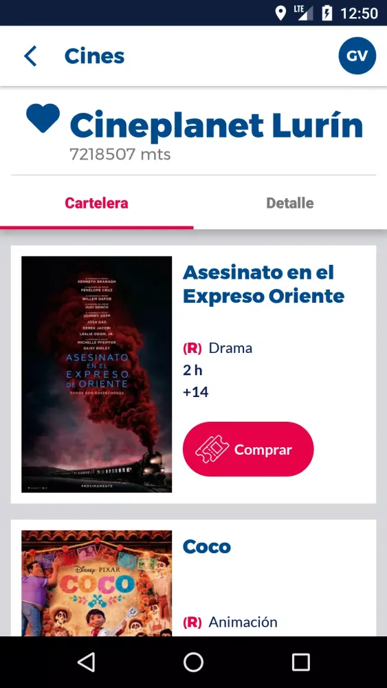 Cineplanet Perú應用截圖