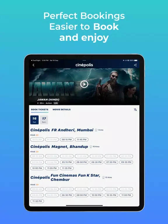 Cinépolis India iPad  Ekran Görüntüleri