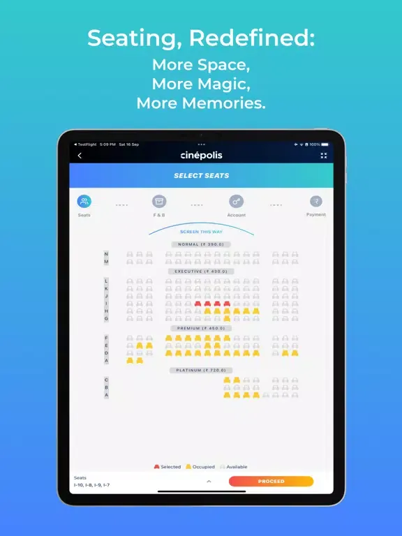 Cinépolis India iPad  Ekran Görüntüleri