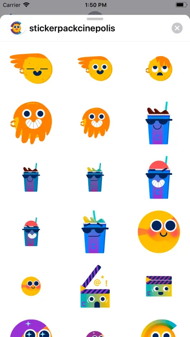 Zrzuty ekranu Sticker Pack Cinépolis