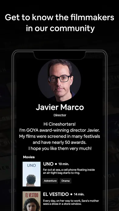 Capturas de pantalla de Cineshort: Watch Short Films