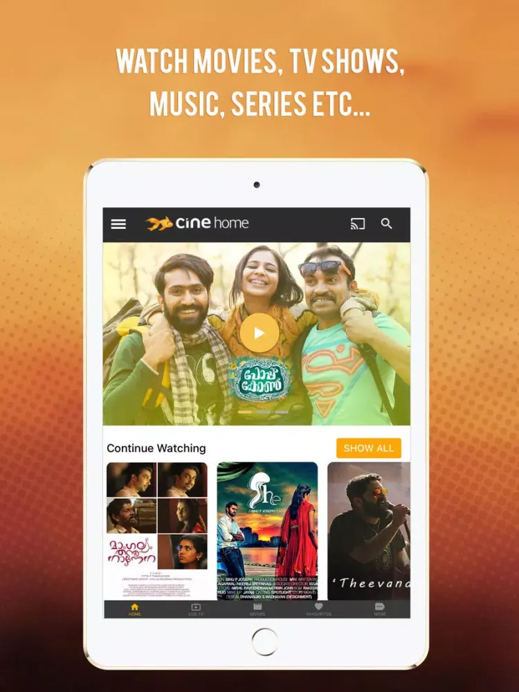 Cinehome iPad  سکرین شاٹس