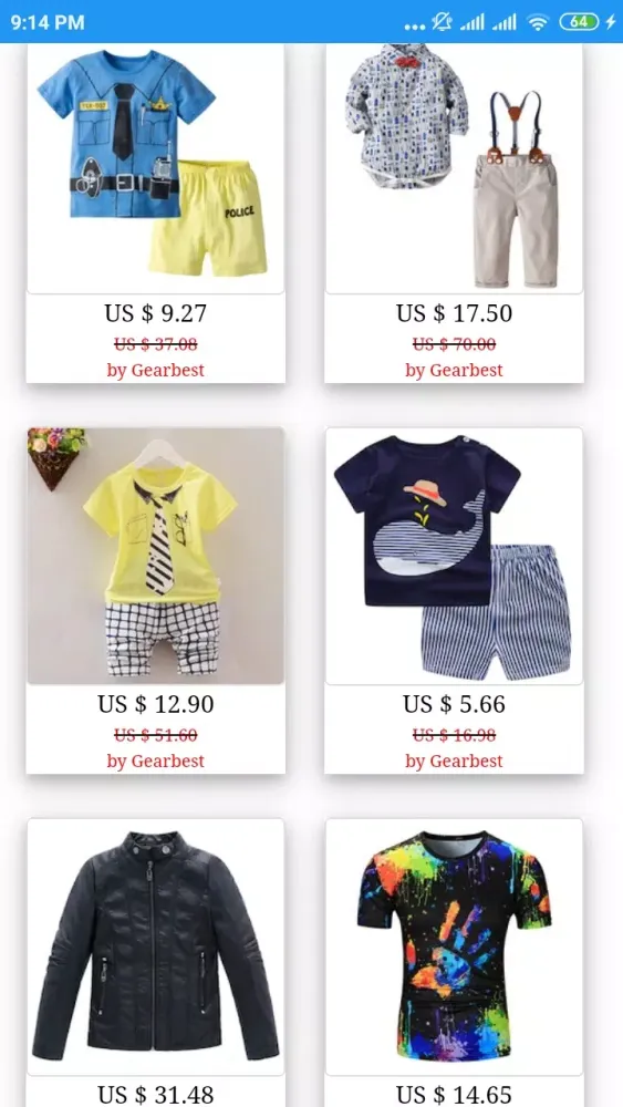 Boys' Clothing Screenshots