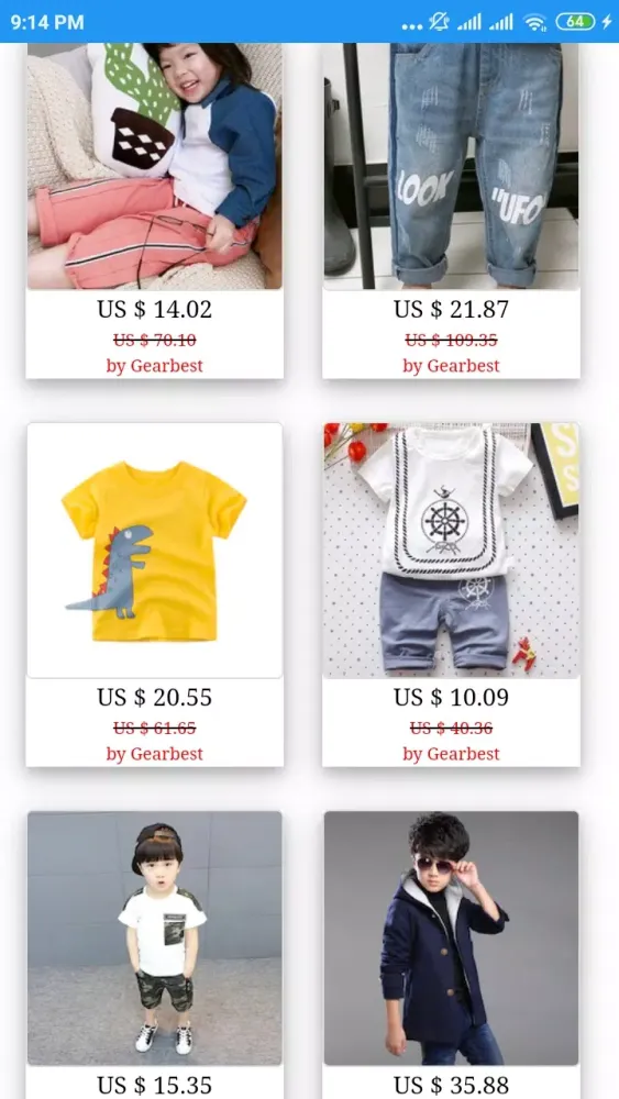 Boys' Clothing Screenshots