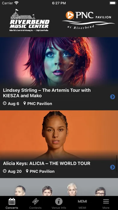 Riverbend Music Center سکرین شاٹس