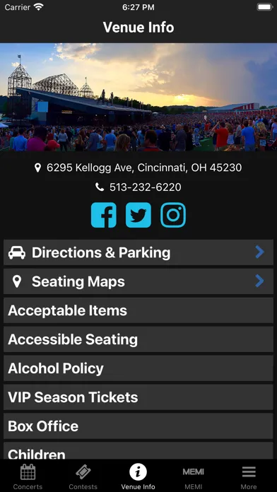 Riverbend Music Center سکرین شاٹس