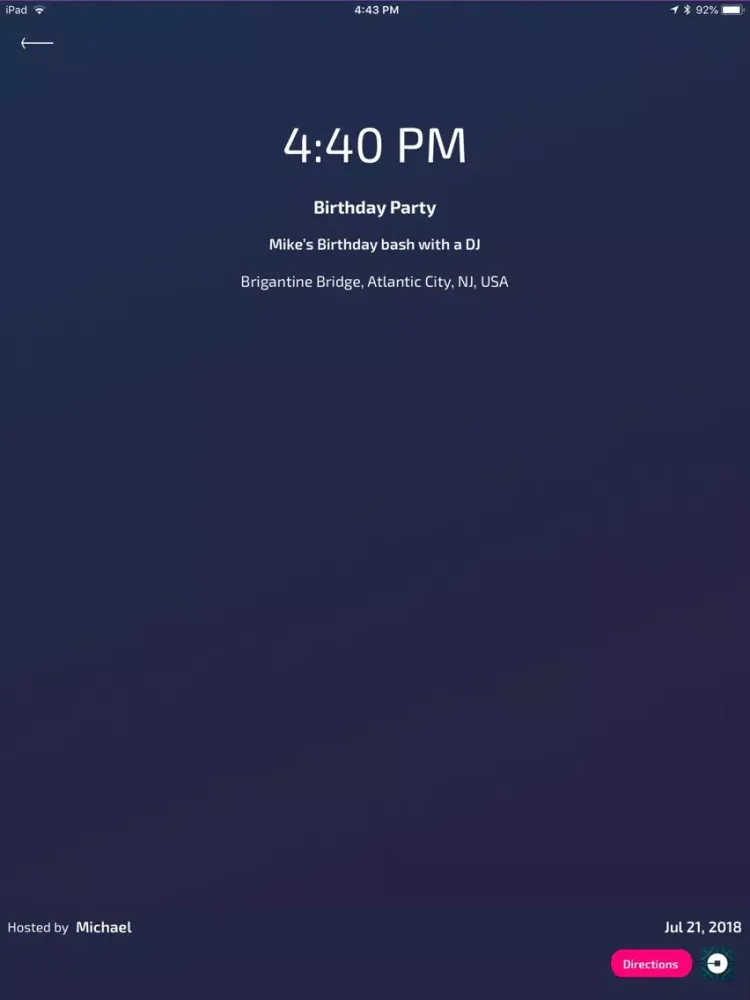 ภาพหน้าจอของ Prty! iPad 