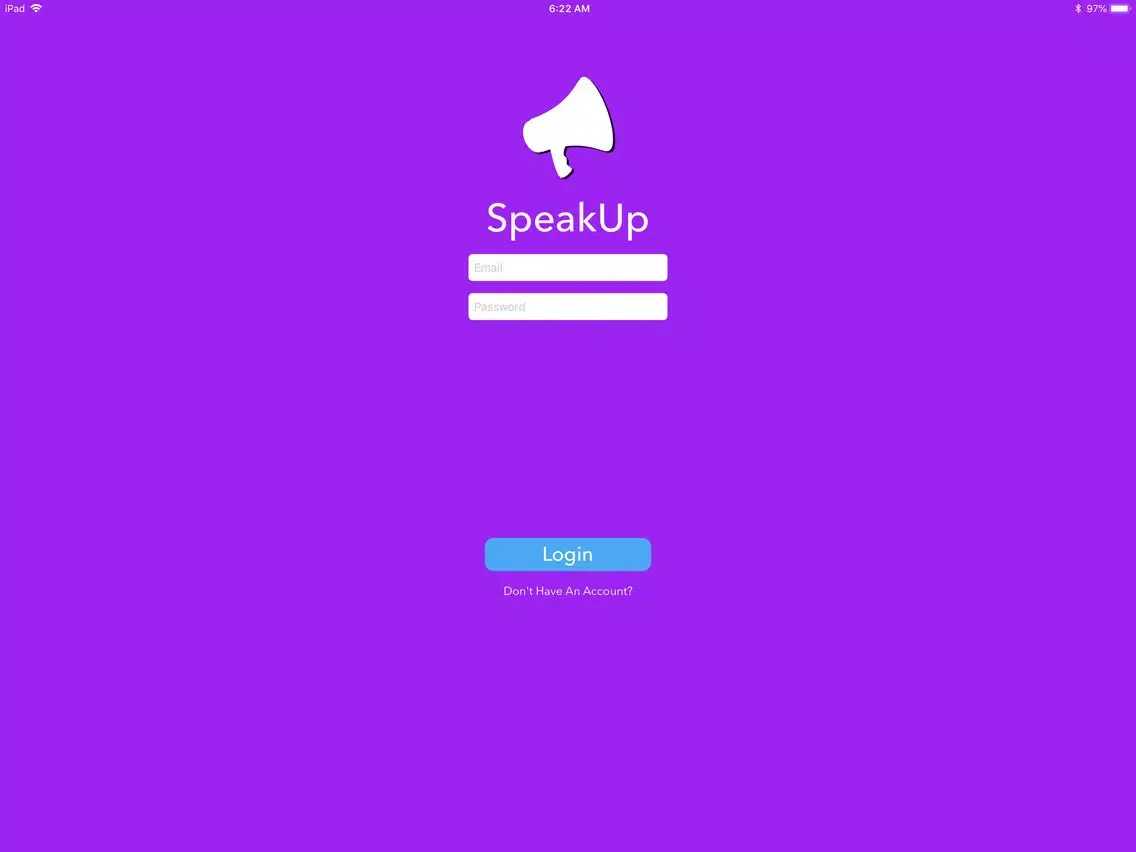 Zrzuty ekranu #SpeakUp iPad 