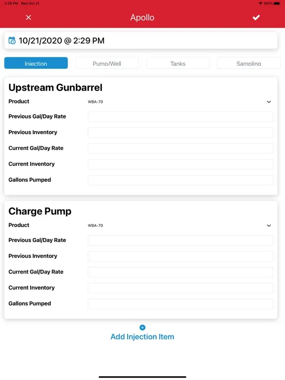 Screenshot di CIP Field Portal iPad 