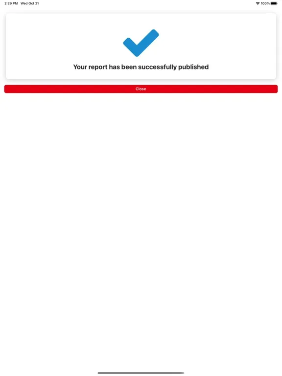 Screenshot di CIP Field Portal iPad 