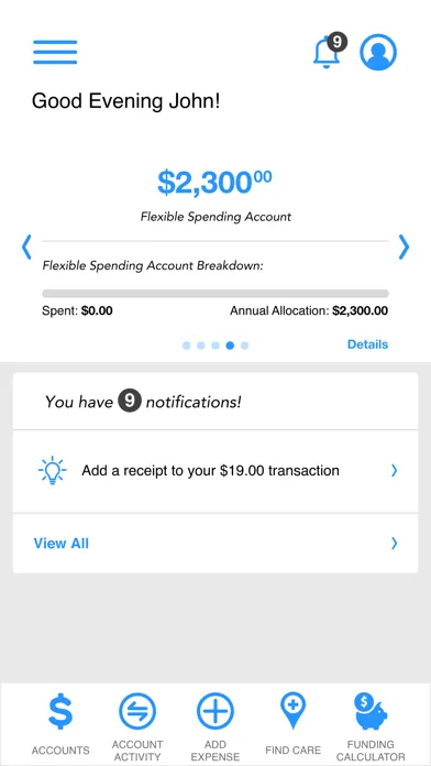 CIP Benefit Mobile App Screenshots