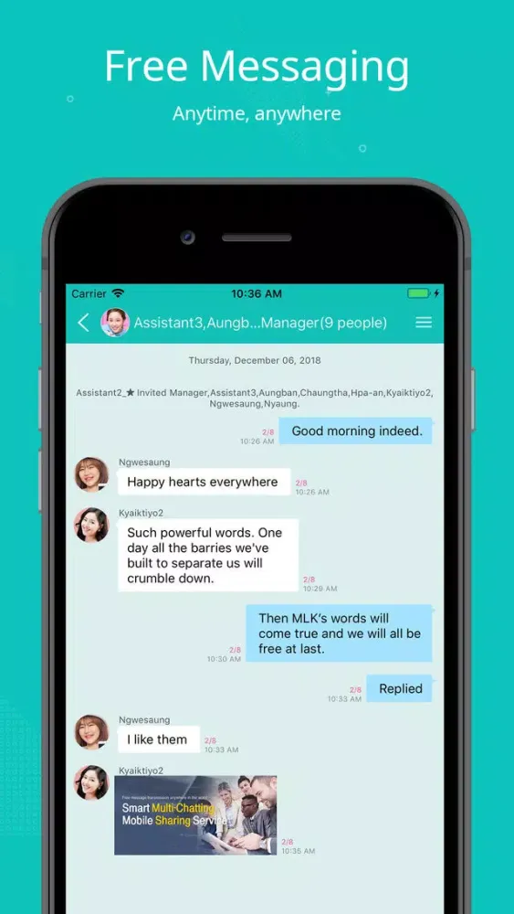 Скриншоты MyChat Myanmar