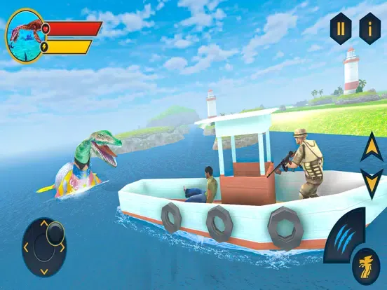 Sea Monster Game-City Dinosaur iPad  स्क्रीनशॉट