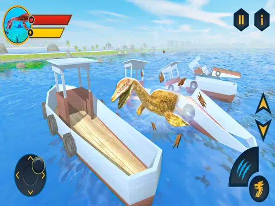 Sea Monster Game-City Dinosaur iPad  स्क्रीनशॉट