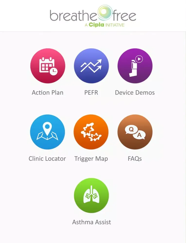 My Breathefree iPad 应用截图