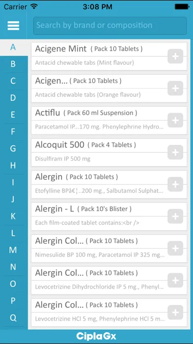 Captures d'écran de Cipla Gx