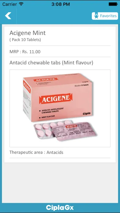 Captures d'écran de Cipla Gx