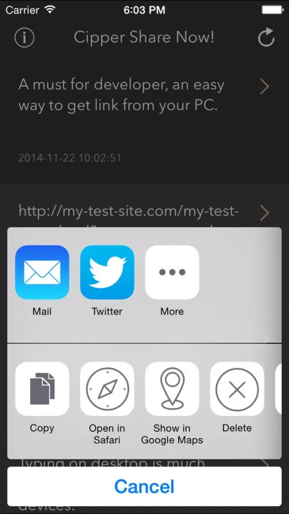 Capturas de pantalla de Share Now!