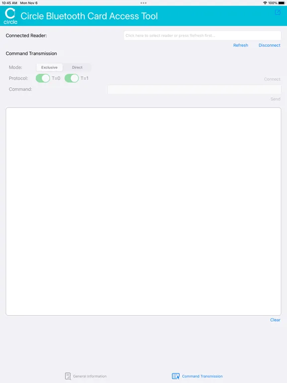 Circle BT Card Access Tool iPad  Screenshots