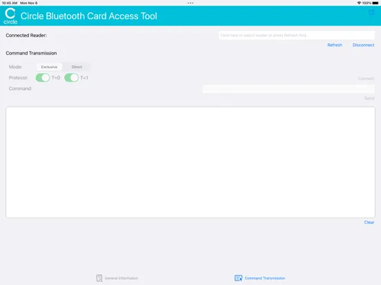 Circle BT Card Access Tool iPad  Screenshots