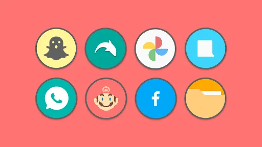 Flat Circle - Icon Pack应用截图
