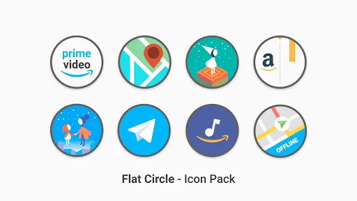 Flat Circle - Icon Pack应用截图
