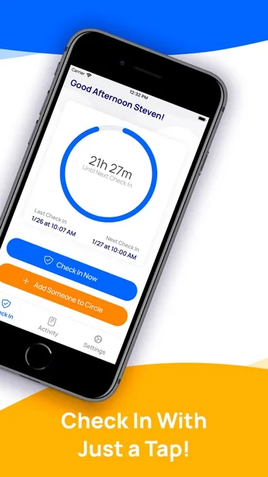 Circle Alert Safety Check In Screenshots