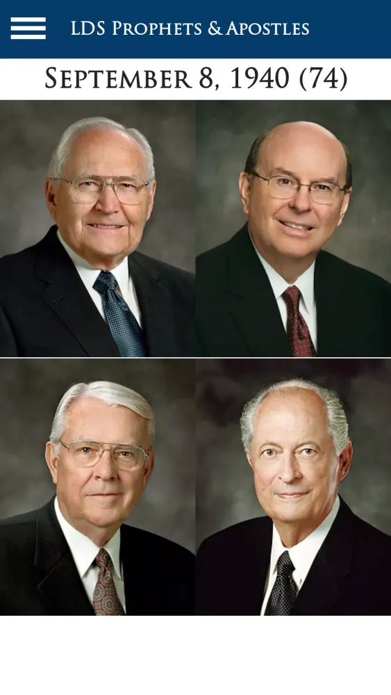 Captures d'écran de LDS Prophets & Apostles Lite