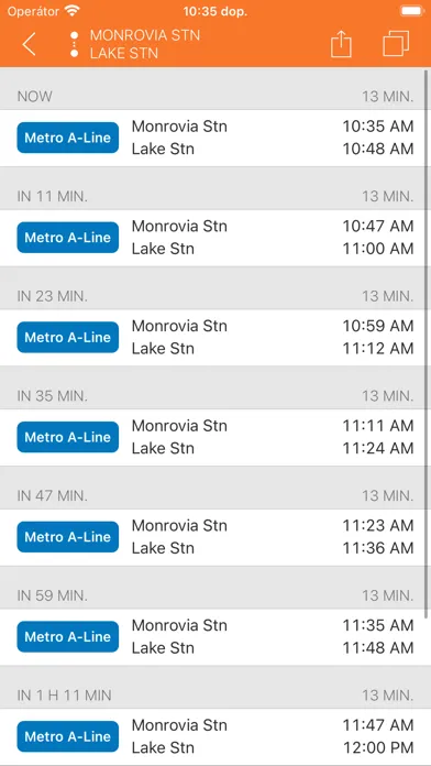 ezRide LA METRO - Transit سکرین شاٹس