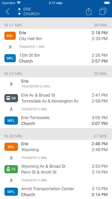 ezRide Philadelphia SEPTA स्क्रीनशॉट