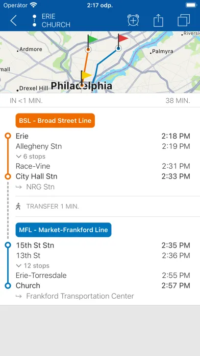 ezRide Philadelphia SEPTA स्क्रीनशॉट