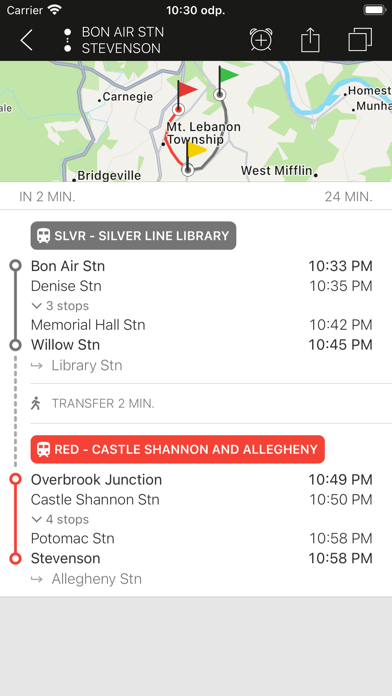 ezRide Pittsburgh PRT Screenshots