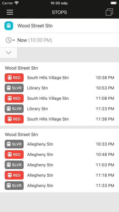ezRide Pittsburgh PRT Screenshots