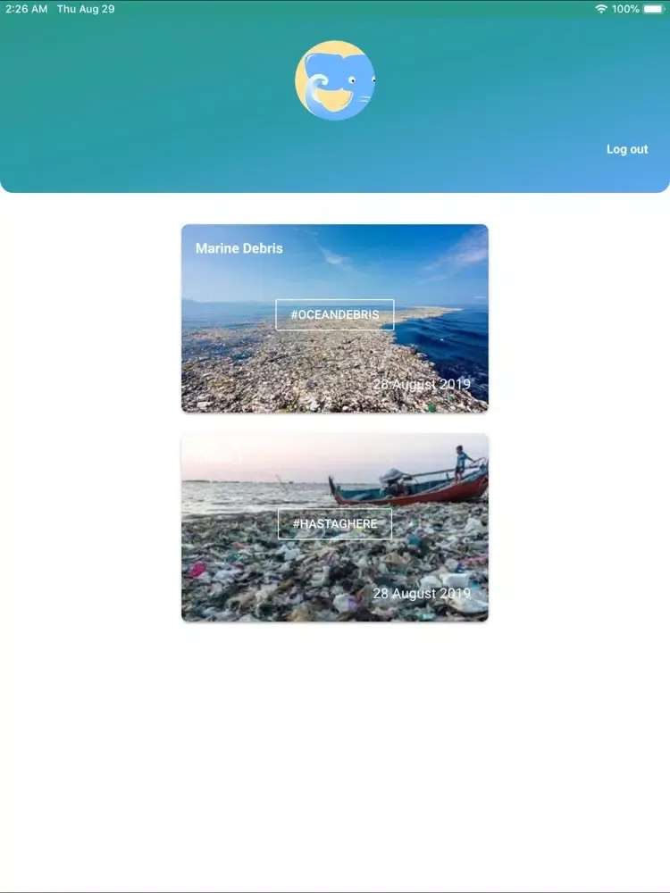 Capturas de tela do Marine Debris Reporter iPad 