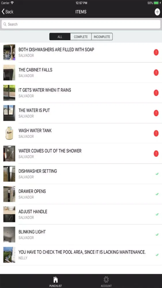 Circle Punch List স্ক্রিনশট