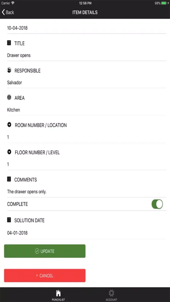 Circle Punch List স্ক্রিনশট
