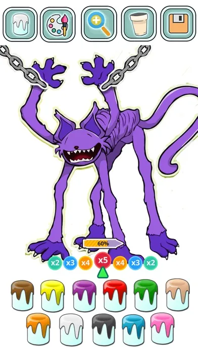 Zoonomaly Game: Coloring Book স্ক্রিনশট