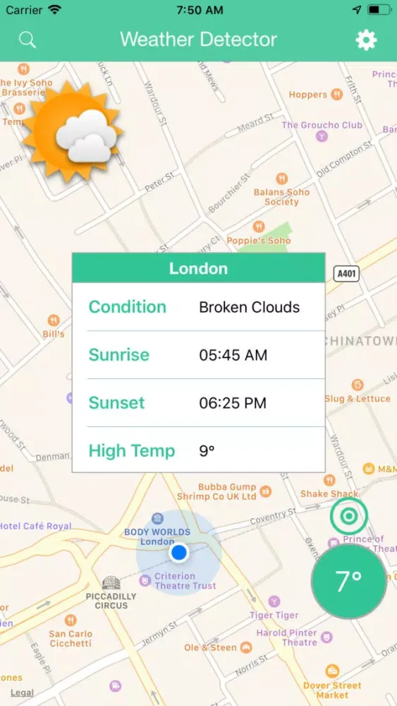 Weather Detector سکرین شاٹس