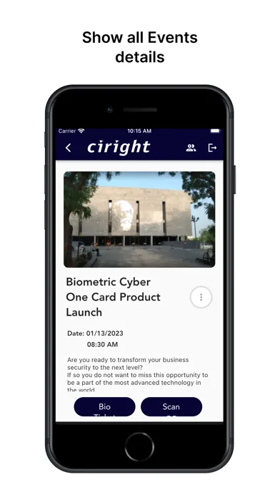 Скриншоты Ciright Event Checkin
