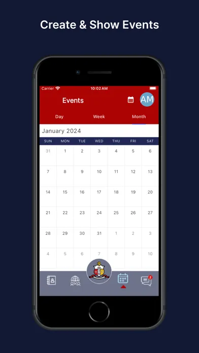 Tangkapan layar Fraternity App