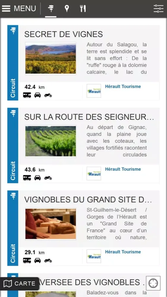Routes des vins en Languedoc Screenshots