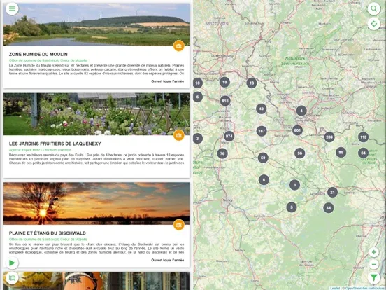 ภาพหน้าจอของ Balades en Moselle iPad 