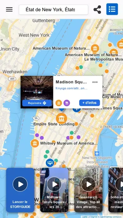 Tangkapan skrin Storyguide : visitez le monde